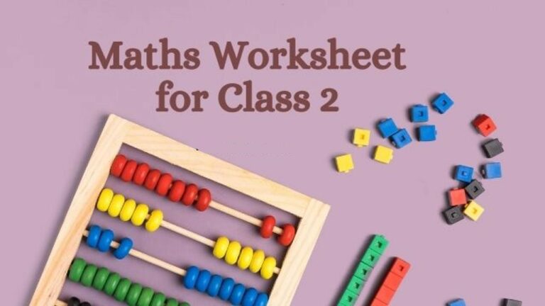  NEW Maths Worksheet For Class 2 PDF